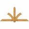Ekena Millwork Redmond Rough Sawn Timber Gable Bracket, Western Red Cedar, 84"W x 42"H x 2"D x 6"F, 12/12 Pitch GBW084X42X0206RED00RWR - alternate 1